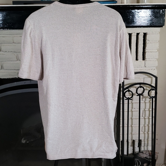 Zumo Beige short sleeve knit sweater tee - Picture 4 of 4